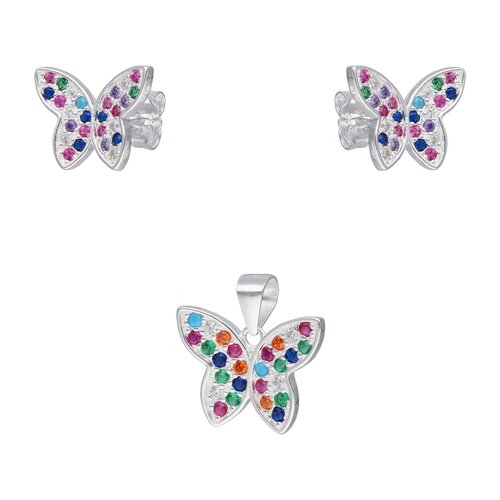 Conjunto Mariposa Circones Multicolor