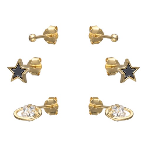 Set Aros Minimalista Esfera Estrella Planeta