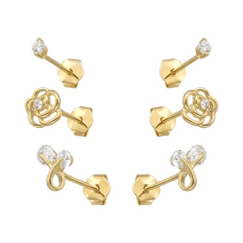 Set Aros Minimalista Flores Lazo Circones