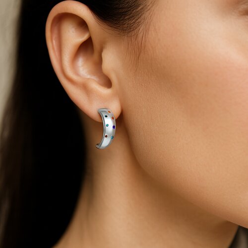 Semi Argolla Circones Multicolor 15 mm