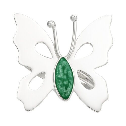 Anillo Mariposa Verde Metalizado