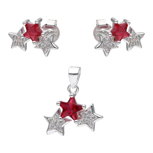 Conjunto Estrellas Circón Rubí