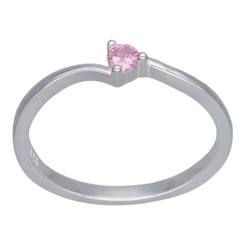 Anillo Circón Rosa Francia Solitario