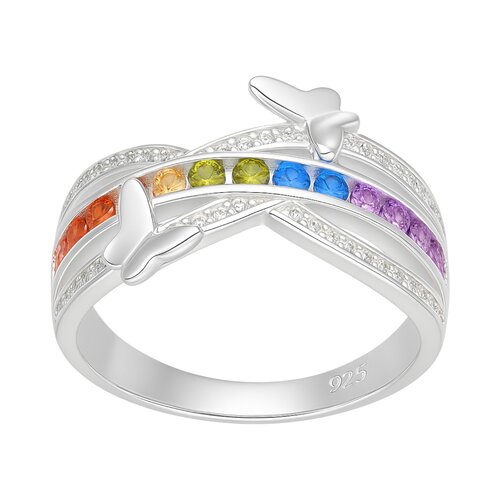Anillo Mariposas Circones Multicolor