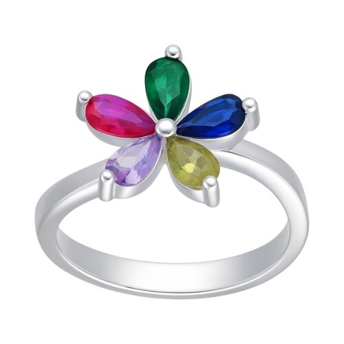 Anillo Flor Circones Multicolor