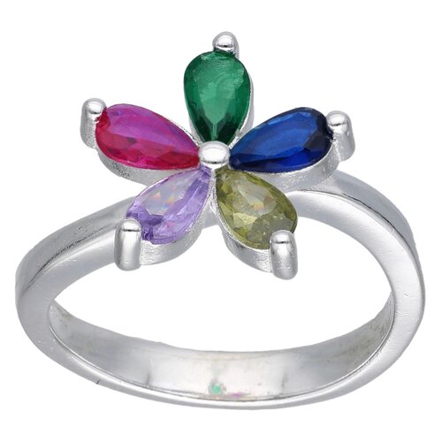 Anillo Flor Circones Multicolor