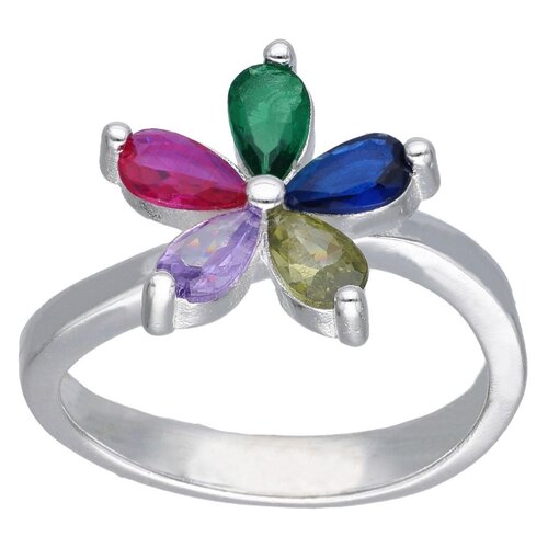 Anillo Flor Circones Multicolor