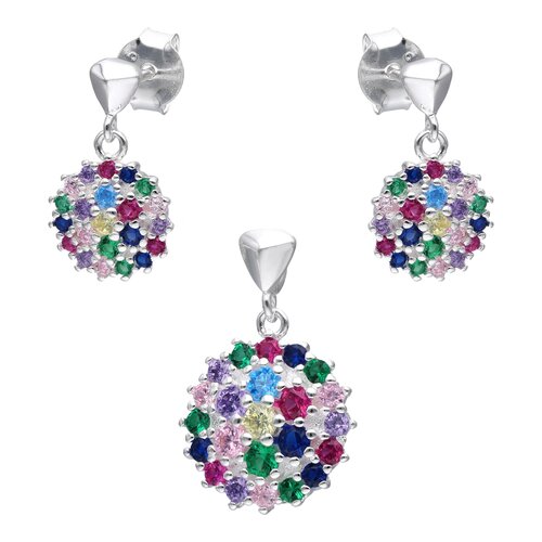 Conjunto Flor Circones Multicolor