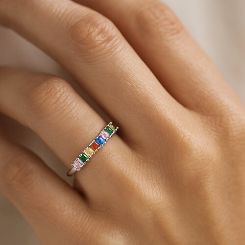 Anillo Cintillo Circones Multicolor