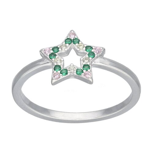 Anillo Estrella Circones Esmeralda