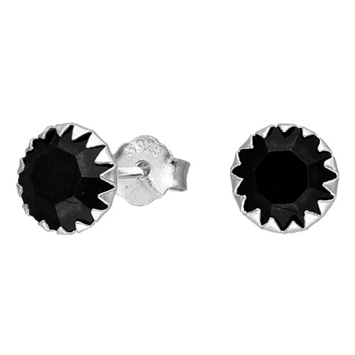 Aro Cristal Hecho con Swarovski® Negro 6 mm