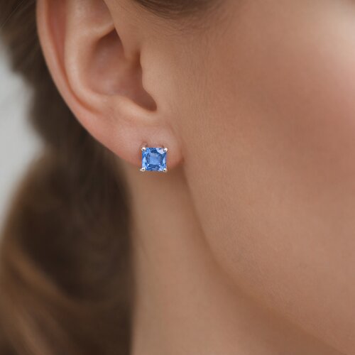 Aro Circón Celeste 2x2 mm