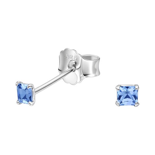 Aro Circón Celeste 2x2 mm