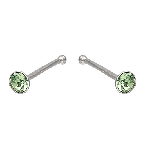 Piercing Circón Esmeralda 2 mm