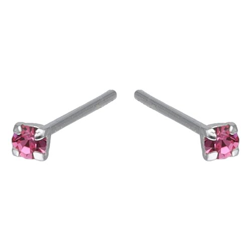 Piercing Circón Rosa Francia 1.5 mm