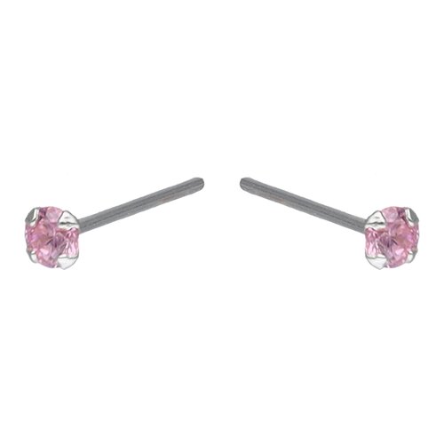 Piercing Circón Rosa Francia 2 mm