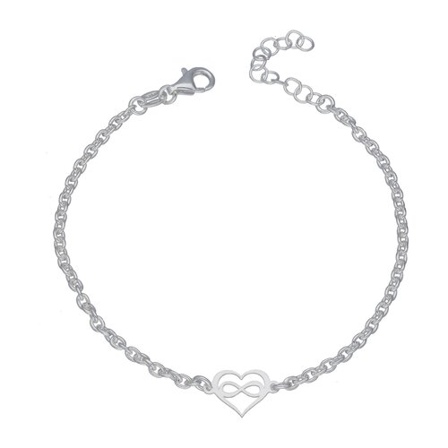Pulsera Rolo Corazón Infinito