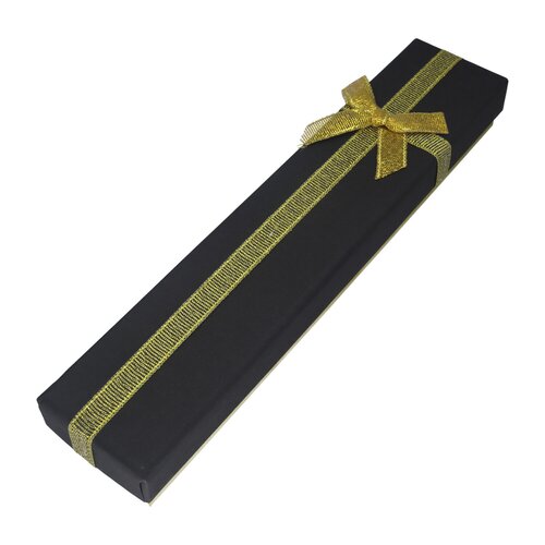 Caja Pulsera Negra con Dorado