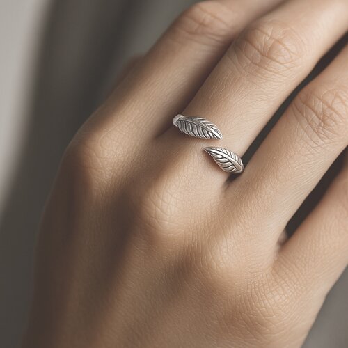 Anillo Midi Hojas