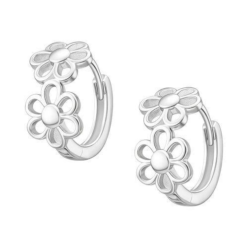 Argolla Huggie Flores 13 mm