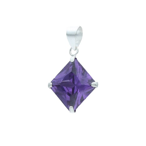 Colgante Circón Amatista 10x10 mm