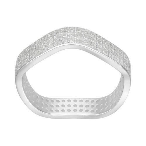 Anillo Cintillo Ondulado Circones Pavé