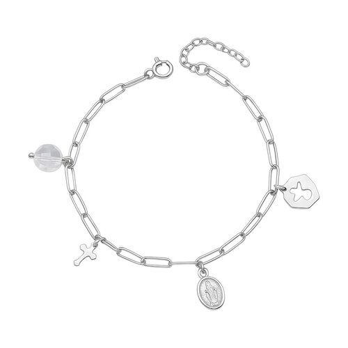 Pulsera Virgen de los Rayos Milagrosa Cristal Hecho con Swarovski®