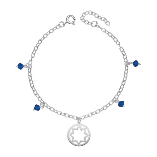 Pulsera Estrella Cristales Azul