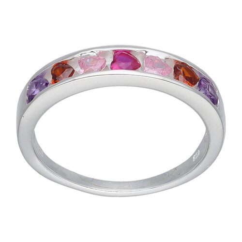 Anillo Cintillo Corazones Circones Multicolor