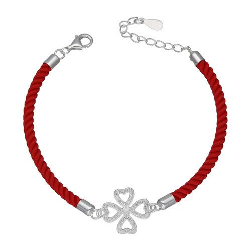 Pulsera Hilo Rojo Trébol Circones