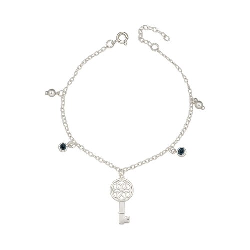 Pulsera Llave Mandala Circones Zafiro