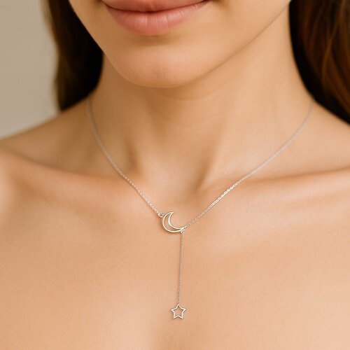 Collar Media Luna Estrella