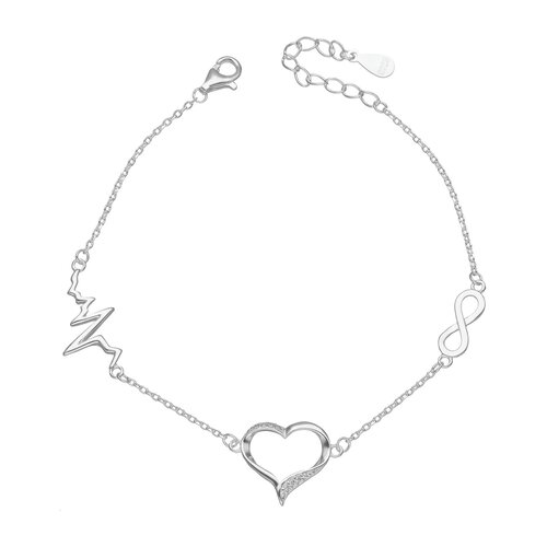 Pulsera Diagrama de Rayos Infinito Corazón Circones