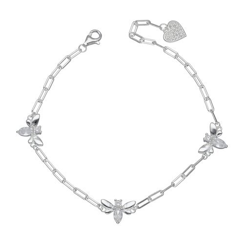 Pulsera Mariposas Corazón Circones