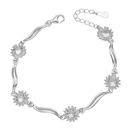 Pulsera Flores Circón