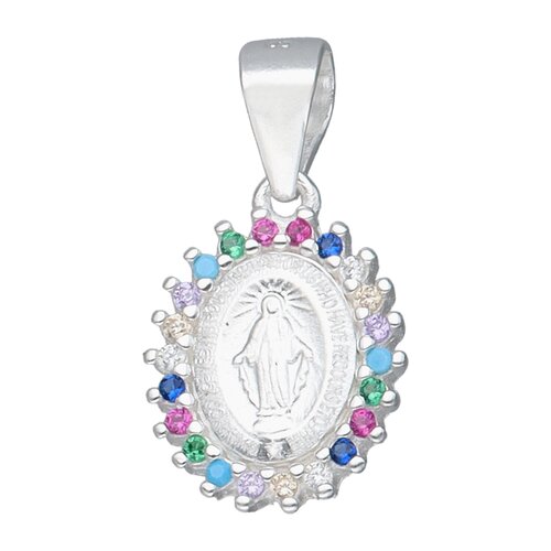 Colgante Virgen de los Rayos Milagrosa Circones Multicolor