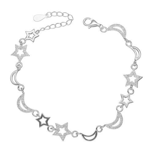 Pulsera Media Luna Estrellas Circones