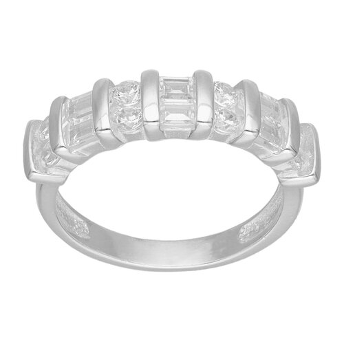 Anillo Cintillo Circones Baguette