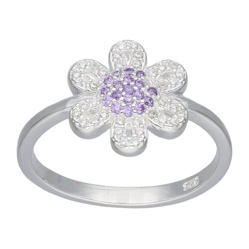 Anillo Flor Margarita Circones Amatista