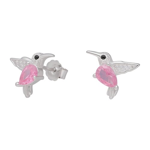 Aro Colibrí Circón Rosa Francia