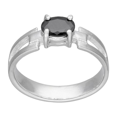 Anillo Circón Ónix Solitario