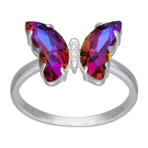 Anillo Mariposa Cristal Hecho con Swarovski® Tornasol