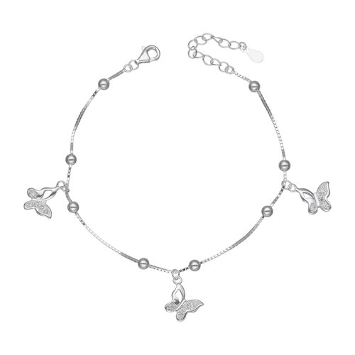 Pulsera Esferas Mariposas Circones