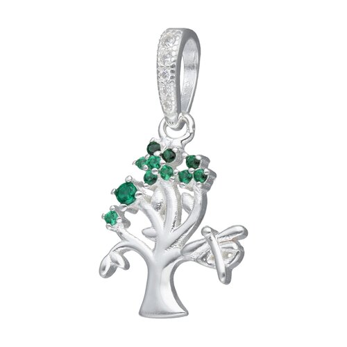 Colgante Charm Árbol de la Vida Circones Esmeralda