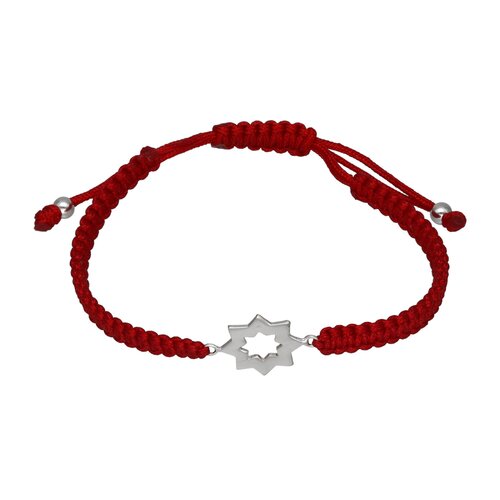 Pulsera Hilo Rojo Ajustable Estrella