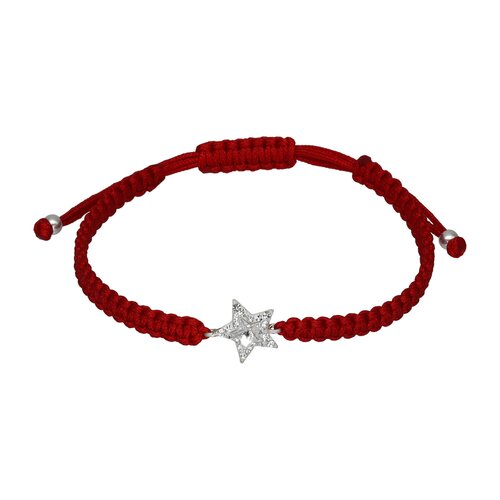 Pulsera Hilo Rojo Ajustable Estrella Circones