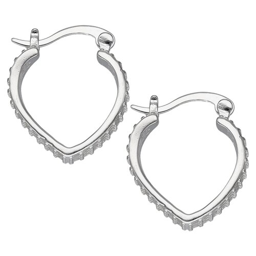 Argolla Corazón Circones Pavé 16 mm