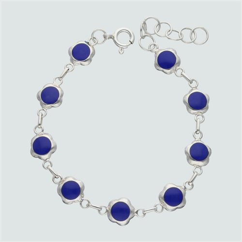 Pulsera Flor Lapislázuli