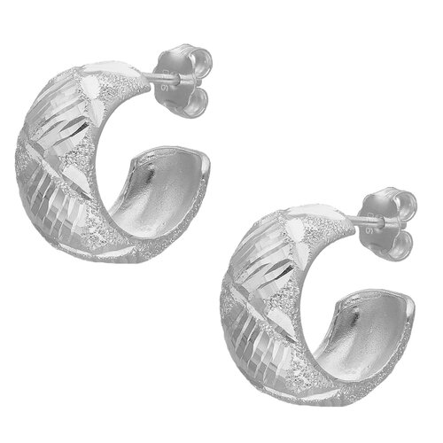 Semi Argolla Facetada Diamantada 19 mm