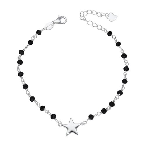 Pulsera Estrella Cristales Hecho con Swarovski® Negro